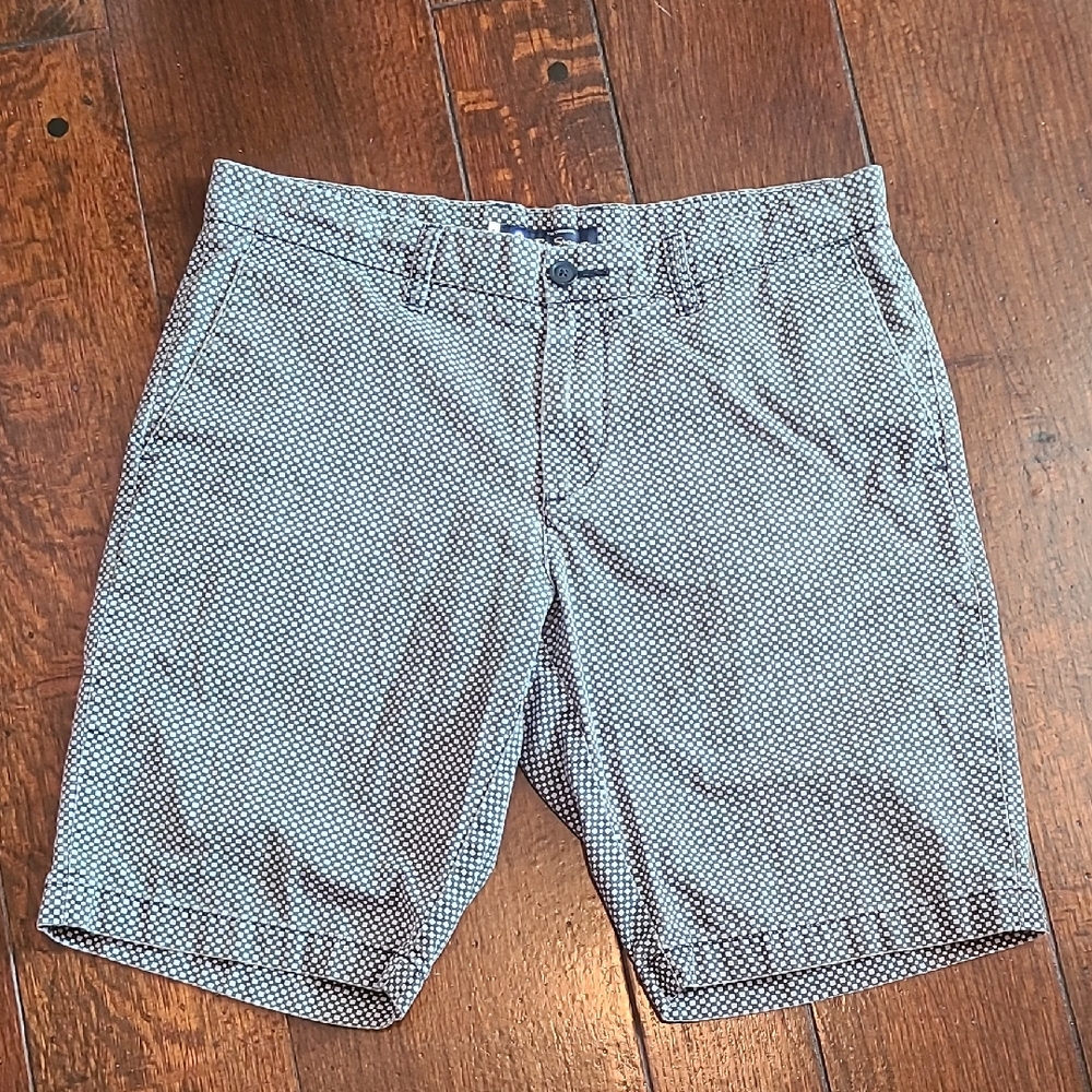 Ben Sherman Originals Navy And White Graphic Print Shorts Size 33